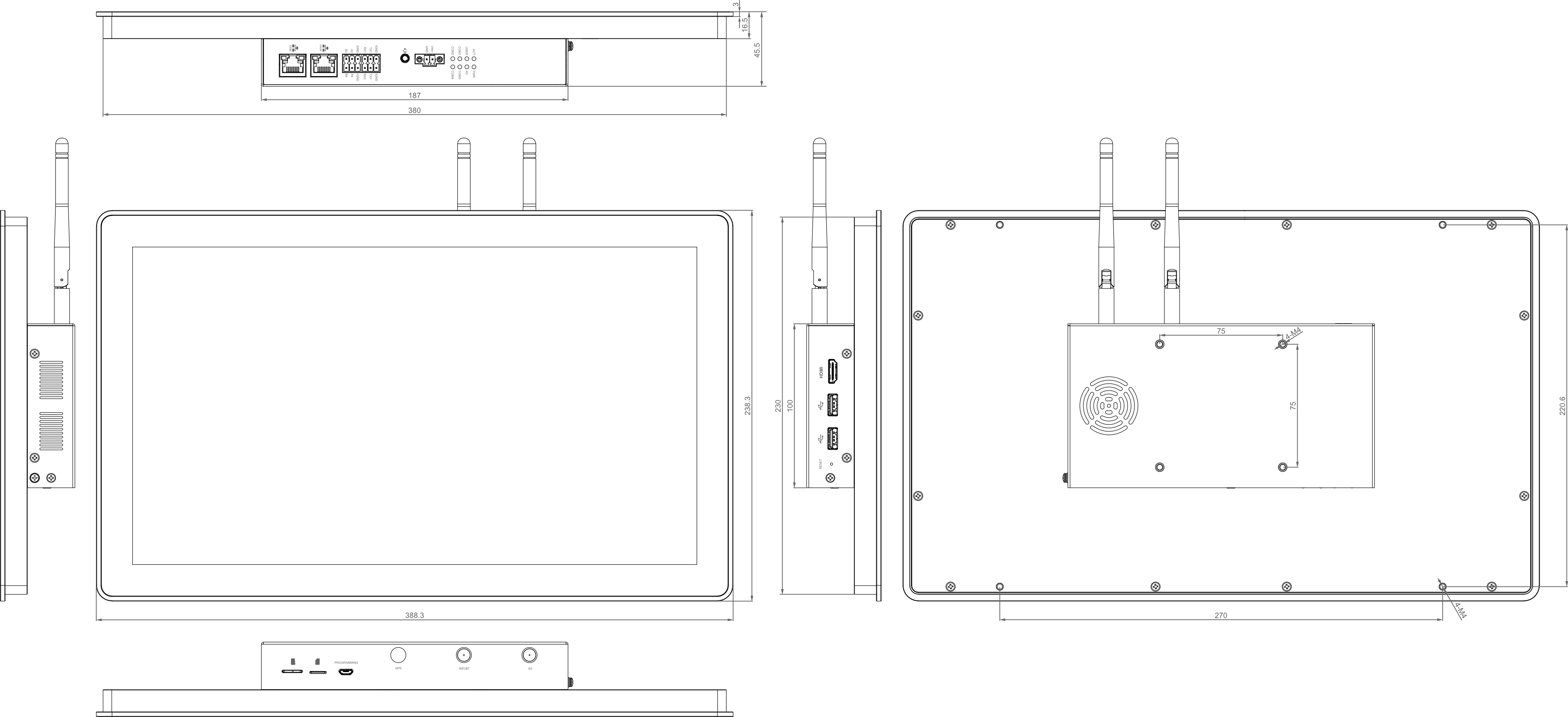 myPANEL 15″ dimensions