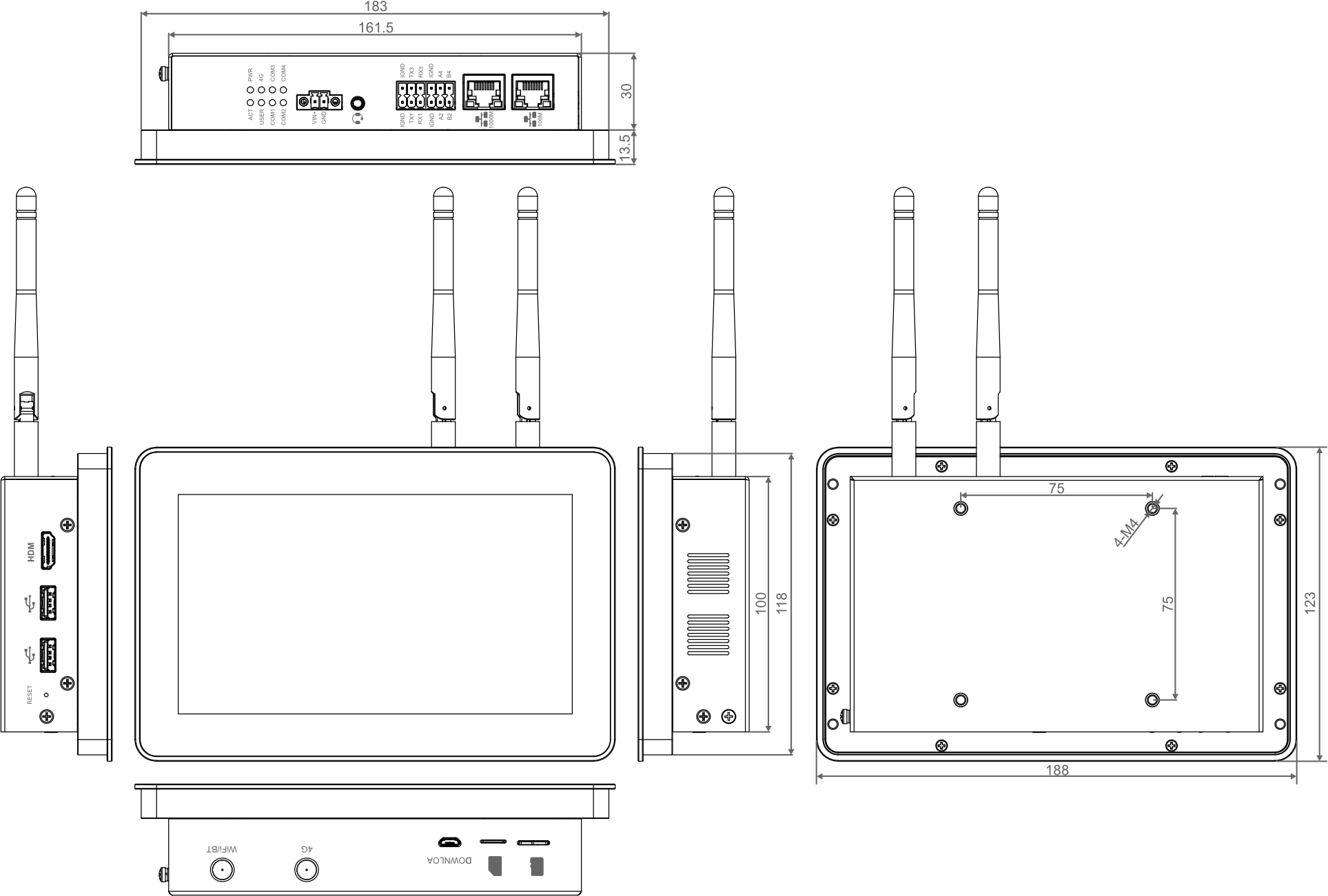 myPANEL 7″ dimensions