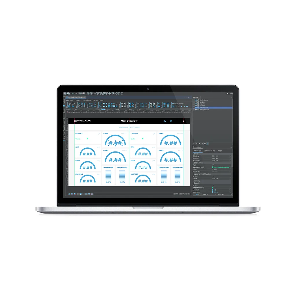 myDESIGNER — HMI design canvas